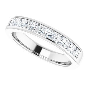 14K White 1 3/8 CTW Natural Diamond Band - BN & CO JEWELRY