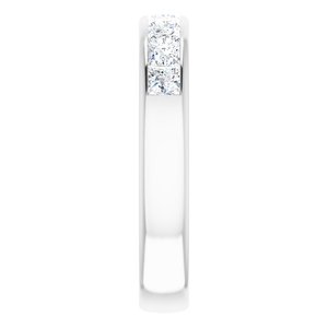 14K White 1 3/8 CTW Natural Diamond Band - BN & CO JEWELRY