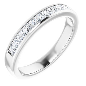 Platinum 1 CTW Natural Diamond Band - BN & CO JEWELRY