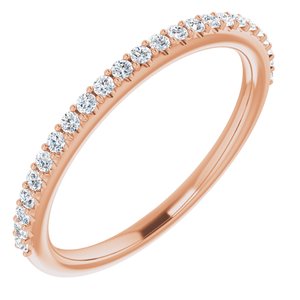 14K Rose 1/5 CTW Diamond Band - BN & CO JEWELRY