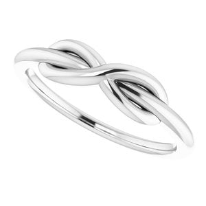 Sterling Silver Infinity-Style Ring - BN & CO JEWELRY