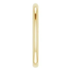 18K Yellow Band for 7.4 mm Round Ring - BN & CO JEWELRY