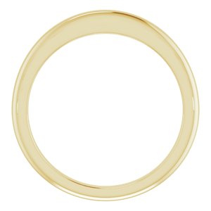 18K Yellow Band for 7.4 mm Round Ring - BN & CO JEWELRY