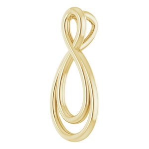 14K Yellow 15.3x7.3 mm Infinity-Inspired Pendant - BN & CO JEWELRY