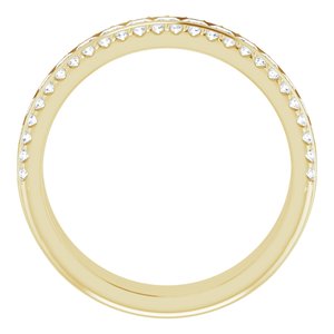 14K Yellow 1 1/8 CTW Natural Diamond Anniversary Band - BN & CO JEWELRY