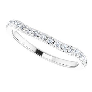 Platinum 1/4 CTW Diamond Matching Band - BN & CO JEWELRY