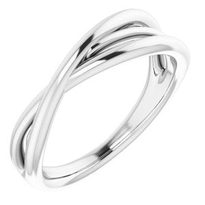 Sterling Silver Criss-Cross Ring - BN & CO JEWELRY