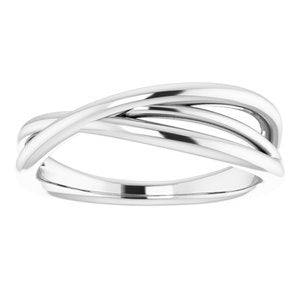 Sterling Silver Criss-Cross Ring - BN & CO JEWELRY