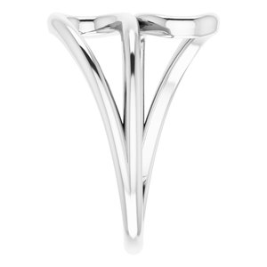 Sterling Silver Loop Bypass Ring - BN & CO JEWELRY