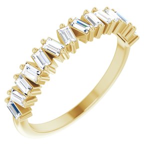 14K Yellow 7/8 CTW Lab-Grown Diamond Anniversary Band - BN & CO JEWELRY