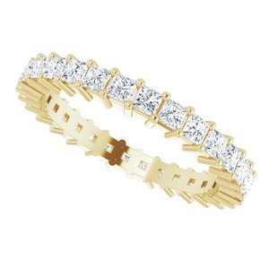 14K Yellow 1 1/2 CTW Diamond Eternity Band Size 7 - BN & CO JEWELRY