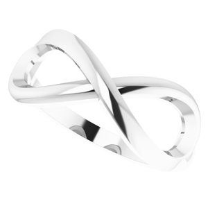 Sterling Silver Infinity-Inspired Ring Size 7 - BN & CO JEWELRY