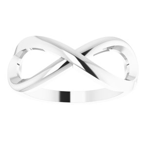 Sterling Silver Infinity-Inspired Ring Size 7 - BN & CO JEWELRY