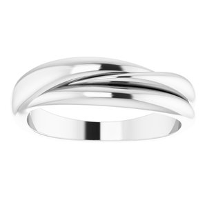 Sterling Silver 5.5 mm Freeform Ring - BN & CO JEWELRY