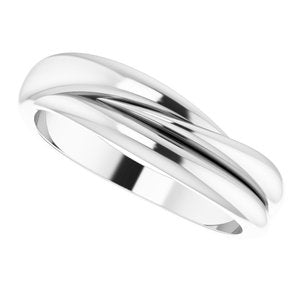 Sterling Silver 5.5 mm Freeform Ring - BN & CO JEWELRY