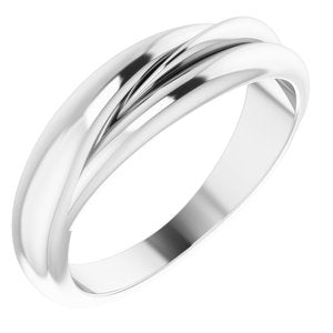 Sterling Silver 5.5 mm Freeform Ring - BN & CO JEWELRY