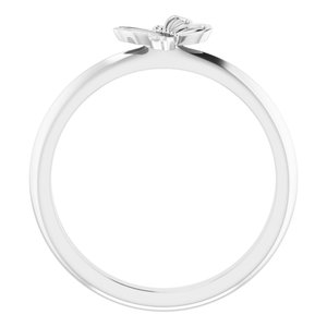 Sterling Silver Butterfly Stacking Ring - BN & CO JEWELRY