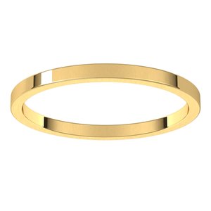 14K Yellow 1.5 mm Flat Band Size 4.5 - BN & CO JEWELRY