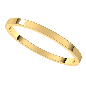 14K Yellow 1.5 mm Flat Band Size 4 - BN & CO JEWELRY