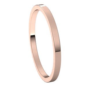 10K Rose 1.5 mm Flat Band - BN & CO JEWELRY