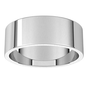 Sterling Silver 7 mm Flat Band - BN & CO JEWELRY