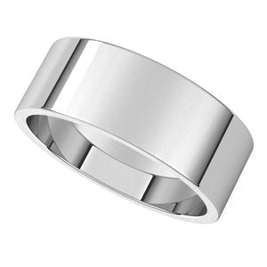 Sterling Silver 7 mm Flat Band - BN & CO JEWELRY