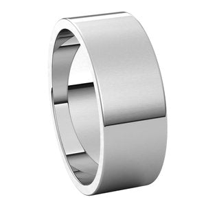 Sterling Silver 7 mm Flat Band - BN & CO JEWELRY