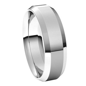 Sterling Silver 6 mm Beveled-Edge Comfort-Fit Band Size 12 - BN & CO JEWELRY