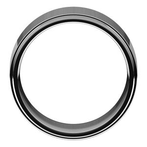 Platinum 10 mm Flat Comfort Fit Edge Band Size 10.5 - BN & CO JEWELRY