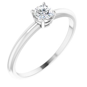 Sterling Silver 3 mm Imitation Diamond Ring - BN & CO JEWELRY