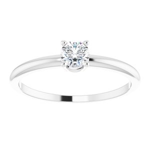 Sterling Silver 3 mm Imitation Diamond Ring - BN & CO JEWELRY