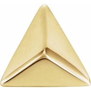 14K Yellow Pyramid Single Earring - BN & CO JEWELRY