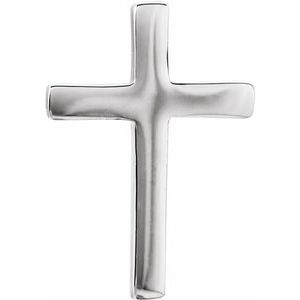 Sterling Silver 10 mm Cross Single Earring - BN & CO JEWELRY