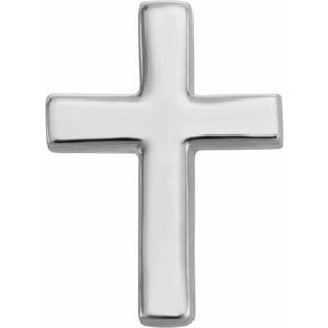 Sterling Silver 7.5 mm Cross Single Earring - BN & CO JEWELRY