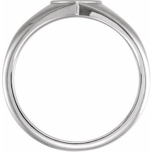 Sterling Silver 6.4 mm Heart Signet Ring - BN & CO JEWELRY