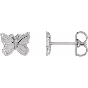 Sterling Silver Petite Butterfly Earrings - BN & CO JEWELRY