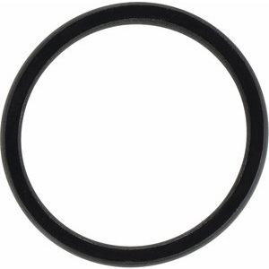 Black Silicone 7 mm Dome Comfort-Fit Band - BN & CO JEWELRY