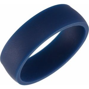 Navy Silicone Dome Comfort-Fit Band Size 4 - BN & CO JEWELRY