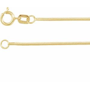 14K Yellow Solid Snake 16" Chain - BN & CO JEWELRY