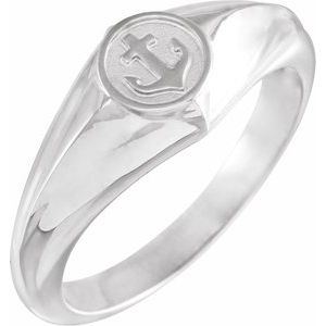 Sterling Silver Cross Anchor Ring - BN & CO JEWELRY