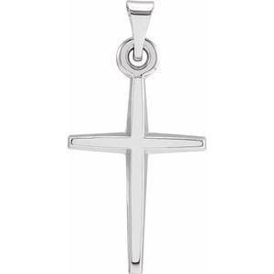 Sterling Silver 23.38x11.75 mm Cross Pendant - BN & CO JEWELRY