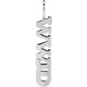 Sterling Silver WWJD Charm/Pendant - BN & CO JEWELRY