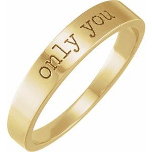 14K Yellow "Only You" Stackable Ring Size 5 - BN & CO JEWELRY