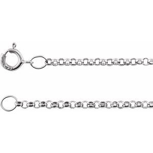 Sterling Silver 1.5 mm Solid Rolo 18" Chain - BN & CO JEWELRY